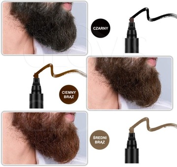 Glovis Beard Filler Łatwe Zagęszczanie Gęsta Broda