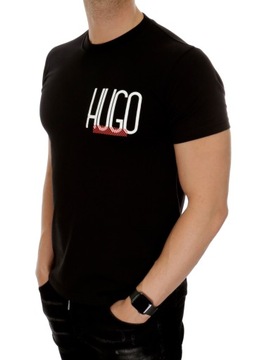 HUGO BOSS T-SHIRT KOSZULKA MĘSKA CZARNA S