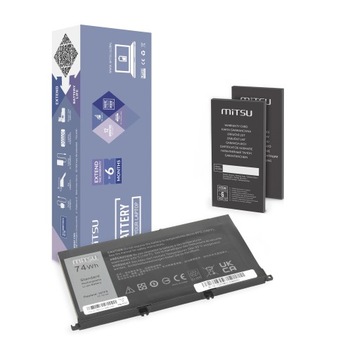 Bateria do laptopa Dell P65F001 P57F003 357F9 74Wh