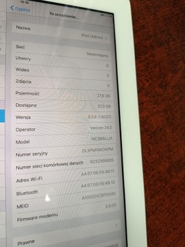 Apple iPad 2 A1397 32GB Wi-Fi Nr.11K