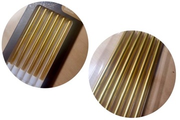 СВЕЧИ НА РОЖДЕНИЕ УКРАШЕНИЕ ТОРТА ДЛИННЫЕ ПРЯМЫЕ ЗОЛОТЫЕ 10x