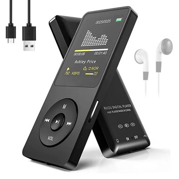 MP3 ODTWARZACZ MUZYCZNY BLUETOOTH 16G LCD PRZENOŚNY Z SŁUCHAWKI