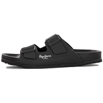 Pepe Jeans Klapki PMS90101 999 Black czarne r.41