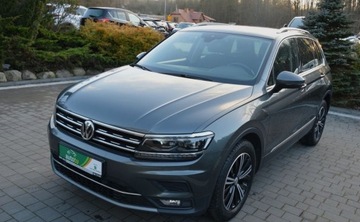 Volkswagen Tiguan II SUV 2.0 TDI 150KM 2019 Volkswagen Tiguan 2,0 TDI 150 KM DSG FULL LED BI-Xenon Nawigacja HIGH-LINE