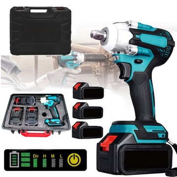 ELEKTRYCZNY KLUCZ UDAROWY DO MAKITA 18V 650NM + 3*AKU