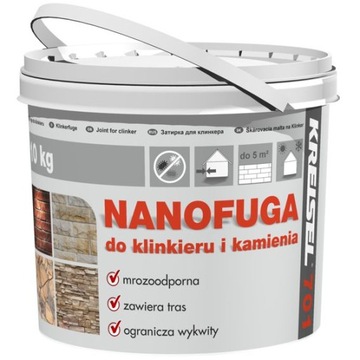 Fuga do klinkieru 701, biała, 10 kg-KREISEL
