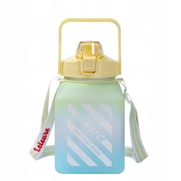 BUTELKA 1.5L BIDON 1500ML BUTELKA NA WODĘ Z SŁOMKĄ