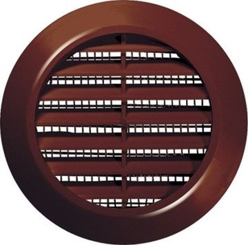 KRATKA WENTYLACYJNA 60 MM BRĄZ OKRĄGŁA fi Ø60MM