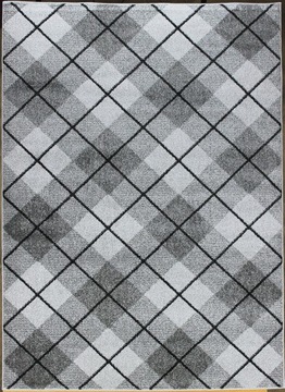 TRWAŁY NOWOCZESNY DYWAN SZARY 140x190 DO POKOJU