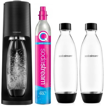 Saturator do wody Soda Stream TERRA Czarny + 2 butelki