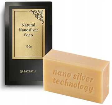 Szare mydło NanoSrebrem Natural 100g Raypath