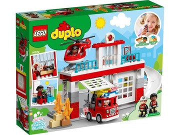 LEGO Duplo 10970 - Пожарная часть и вертолет 2+ | Мешок для подарков