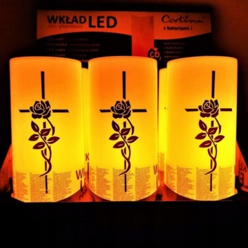 СВЕТОДИОДНЫЕ ВСТАВКИ ЭЛЕКТРИЧЕСКИЕ СВЕЧИ 14 дней НАБОР 6 ШТ. ДЛЯ ВСЕХ СВЯТЫХ