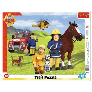 Puzzle Trefl Ramkowe Strażak Sam 25 el. - Zawsze na straży 31393