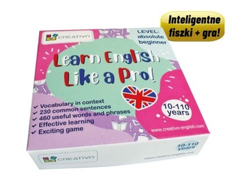 Learn English Like a Pro - Inteligentne fiszki + gra (poziom Absolute Begin