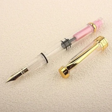1 шт. многоразовая авторучка, прозрачная поршневая ручка, наполнитель поршня