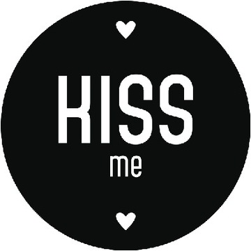 Naklejki OZDOBNE KISS me 10 sztuk