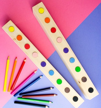 Sorter na kredki Montessori 9 kolorów