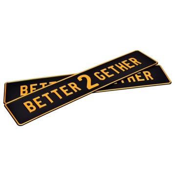 Автомобильные таблички с логотипом Instagram на рамы