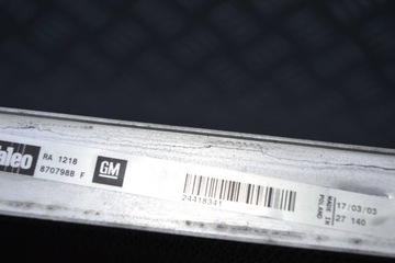 CHLADIČ VODY SAAB 93 9-3 1.8T 2.0T 03-11R