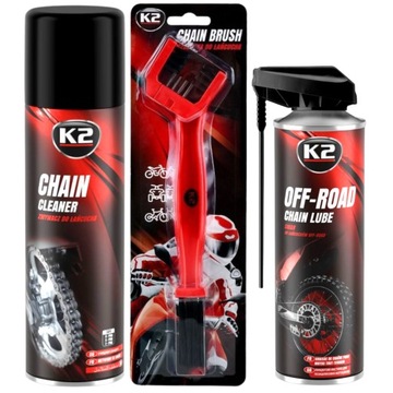 НАБОР K2 GREASE + REMOVER ДЛЯ ОЧИСТКИ МОТОЦИКЛОЙ ВЕЛОСИПЕДНОЙ ЦЕПИ