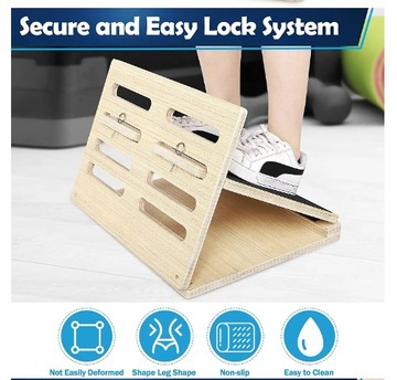 ПЛАТФОРМА SLANT BOARD ДЛЯ РАСТЯЖКИ МЫШЦ, ПРИСЕДАНИЙ, 4 УГЛА НАКЛОНА