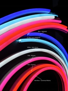НАБОР НЕОНОВЫХ СВЕТОДИОДОВ 4м IP65 БЛОК ПИТАНИЯ Желтый