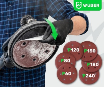 ШЛИФНИЦА GIRAFFE ДЛЯ ШТУКАТУРНЫХ ПОЛОВ СО СВЕТОДИОДОМ Всасывания на 360 градусов 6x БУМАЖНЫЙ ПАКЕТ