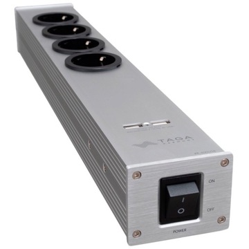 РАЗЪЕМ ПИТАНИЯ 4 РОЗЕТКИ + USB КОНДИЦИОНЕР ФИЛЬТР TAGA HARMONY PF-400USB