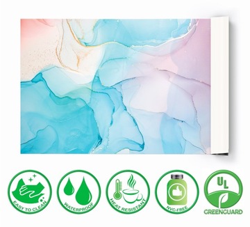 Защитный коврик 90х45 для письменного стола Pastel Marble