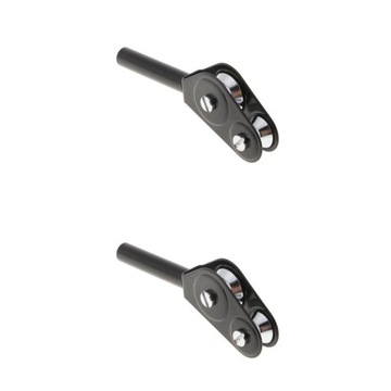 2pcs Fishing Rod Roller Guides Steel Ball Bearing