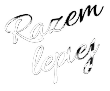 Napisy na ściankę ślub wesele SREBRNE Razem lepiej NWS-15