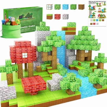 Magnetické Stavebnice Montessori 100EL Pro Děti Hračka