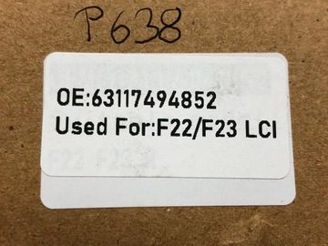 Светодиодный модуль DRL справа для BMW 2 серии F22 F23 LCI LIFT 63117494852 7494852