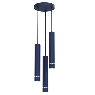 LAMPA WISZĄCA GRANAT TUBY ZWISY NA KOLE 3 X GU10