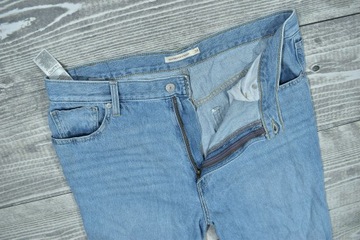 LEVIS High Waisted Straight Jeansy Damskie W34 L31