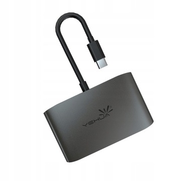 YEHUA TC20Y Type-C na HDMI 4K VGA USB-C Ładowarka