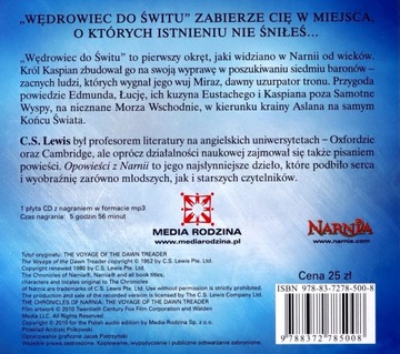 ПУТЕШЕСТВИЕ ПОКОРИТЕЛЯ ЗАРИ ХРОТЫ НАРНИИ (TW) - К.С. ЛЬЮИС (АУДИОКНИГА) CD