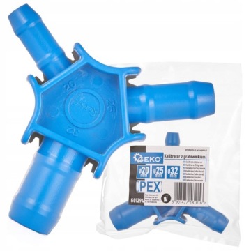 КАЛИБРАТОР GEKO С УСТРОЙСТВОМ ДЛЯ СНЯТИЯ ЗАУСЕНЦЕВ ДЛЯ ТРУБ PE 20-25-32 ММ УСТРОЙСТВО ДЛЯ СГЛАЖИВАНИЯ G01394