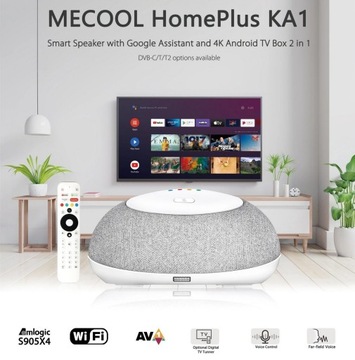 Android Box z tunerem DVB-T2 i głośnikiem HEVC