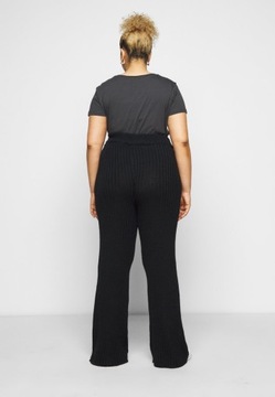 Dorothy Perkins damskie czarne szerokie spodnie 48