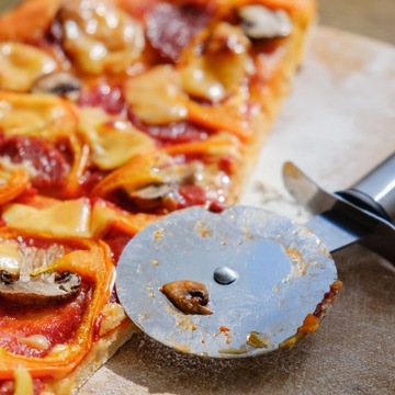 Нож для резки пиццы, ломтерезка, круглая, острая из нержавеющей стали