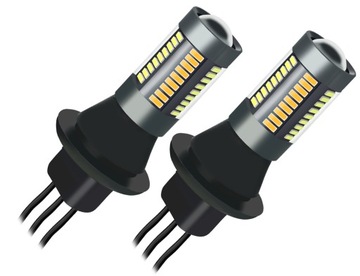 2в1 СВЕТОДИОДНЫЕ ДНЕВНЫЕ ФОНАРИ + ПОВОРОТЫ DRL PY21W ДНЕВНЫЕ ХОДОВЫЕ ФОНАРИ