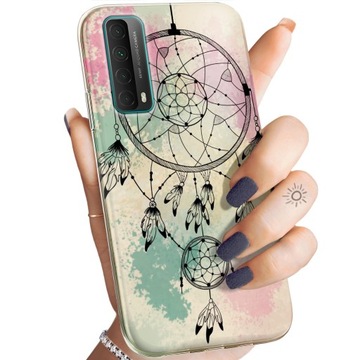 ETUI DO HUAWEI P SMART 2021 WZORY BOHO ŁAPACZ SNÓW PIÓRA OBUDOWA POKROWIEC