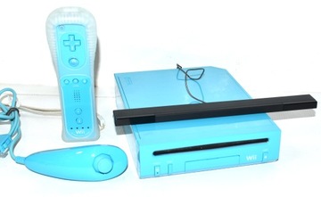 NINTENDO WII NIEBIESKA + WII REMOTE PLUS + HOMEBREW