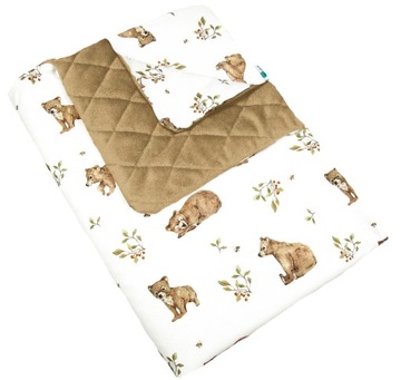 Kocyk VELVET pikowany 75x100 Bawełna PREMIUM