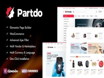 Szablon Partdo Auto Parts and Tools Shop Woo Theme