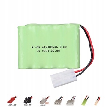 6V 3000mah AA NI-MH bateria do RC zabawki