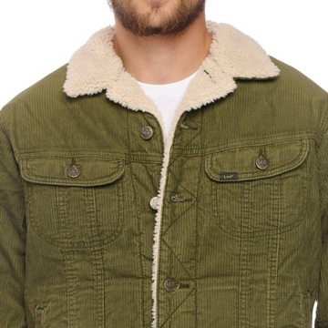 LEE SHERPA JACKET OLIVE GREEN L87AQM25 XL