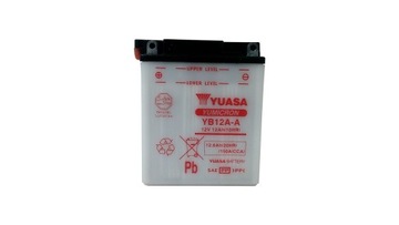 AKUMULATOR YUASA MOTOCYKLOWY YB12A-A 12V 12Ah 150A